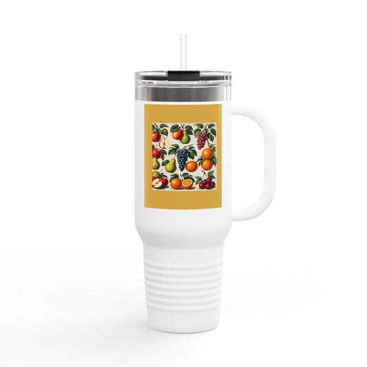 Fruit Pattern Travel Mug
